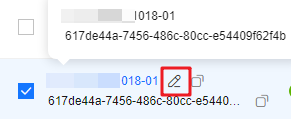 **Figure 1** Changing the name of a cluster in the cluster list