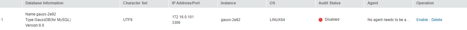 **Figure 2** Successfully adding a database