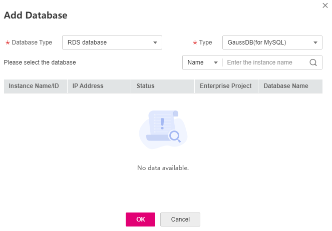 **Figure 1** Add Database dialog box