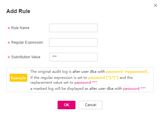 **Figure 1** Add Rule dialog box