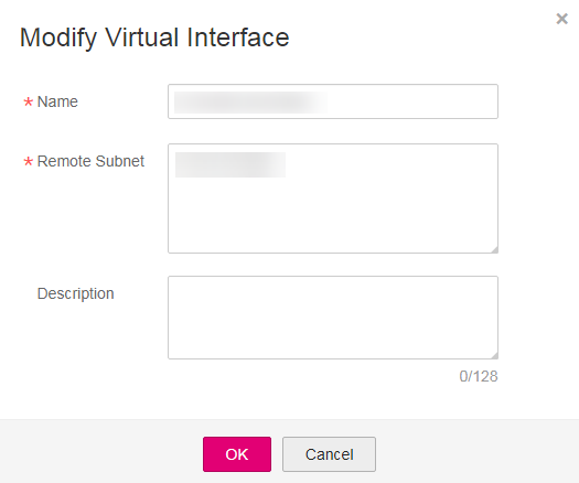 **Figure 1** Modify Virtual Interface