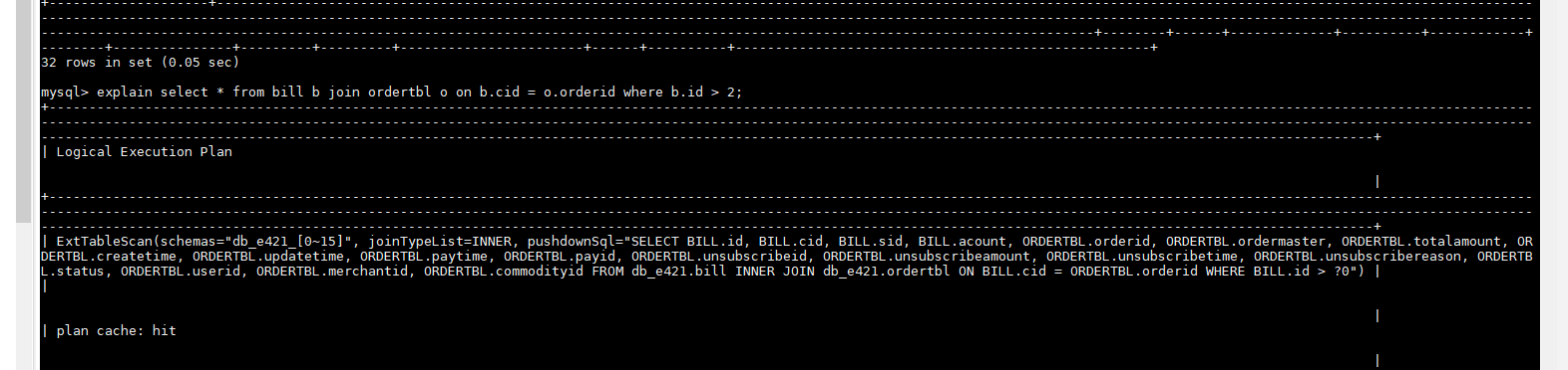 **Figure 2** Result if **bind_table** is used