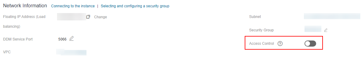 **Figure 1** Enabling access control for a single group