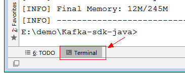 **Figure 4** Opening terminal in IDEA