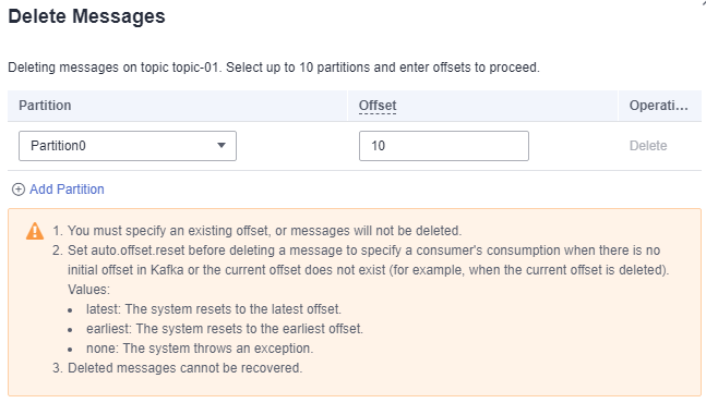 **Figure 1** Deleting messages