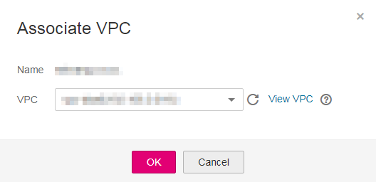 **Figure 1** Associating a VPC