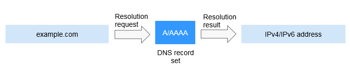 **Figure 1** Accessing a website over the Internet using domain name