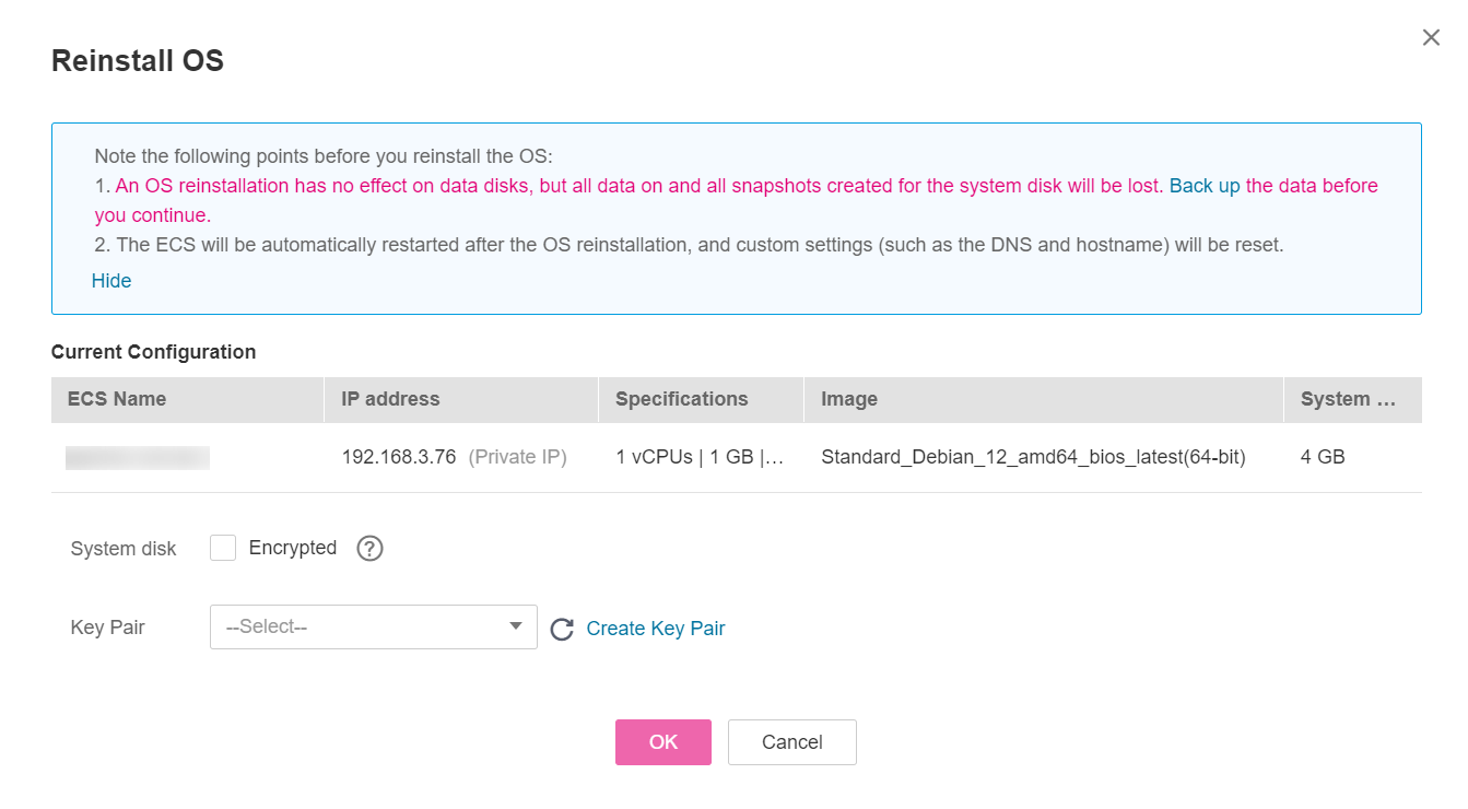 **Figure 1** Reinstall OS