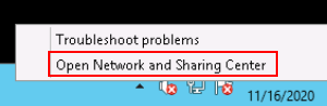 **Figure 1** Open Network and Sharing Center