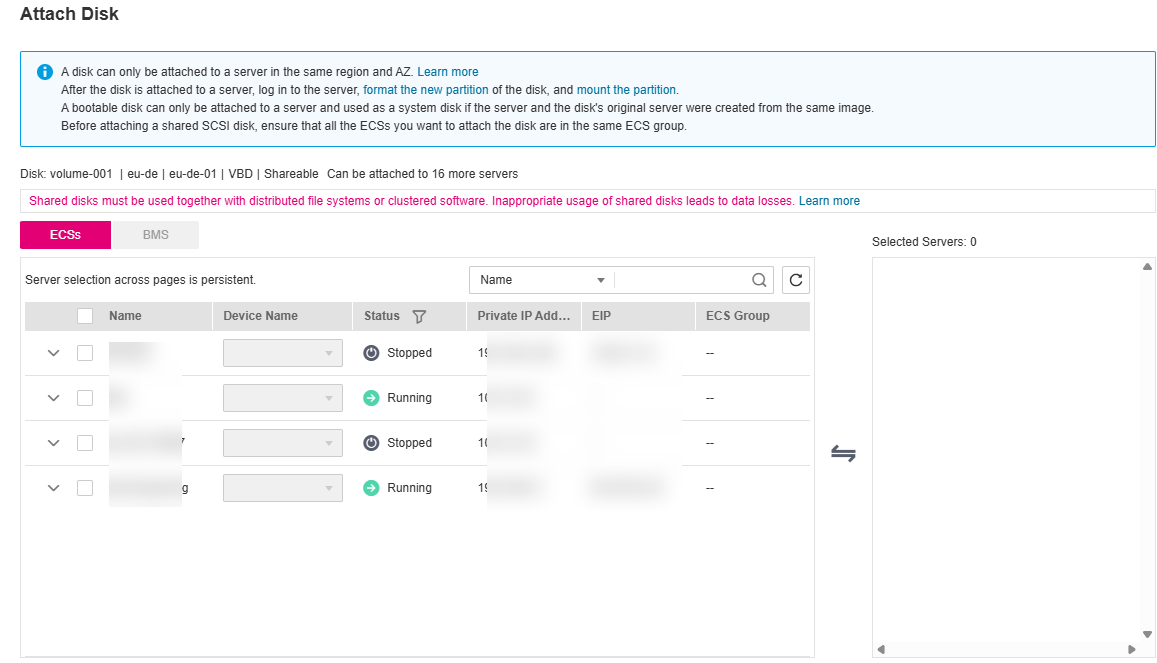 **Figure 1** Attach Disk dialog box