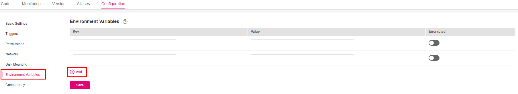 **Figure 1** Adding environment variables