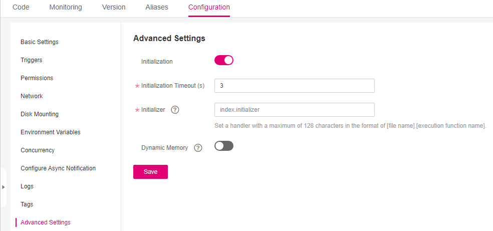 **Figure 1** Enabling initialization