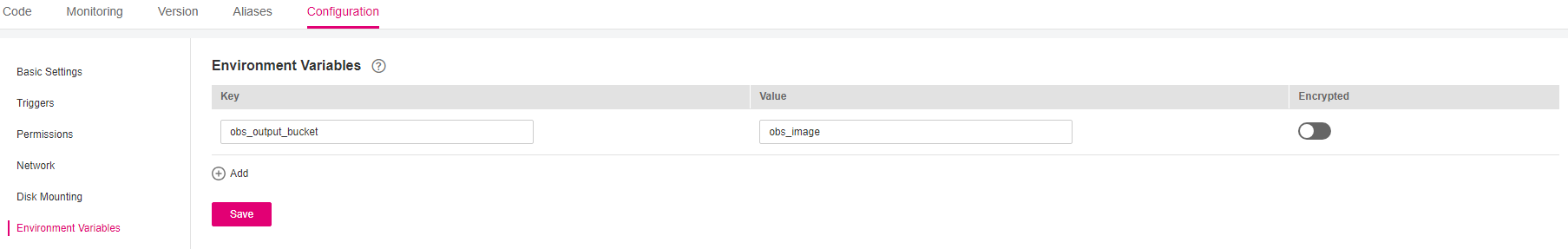 **Figure 2** Environment variables