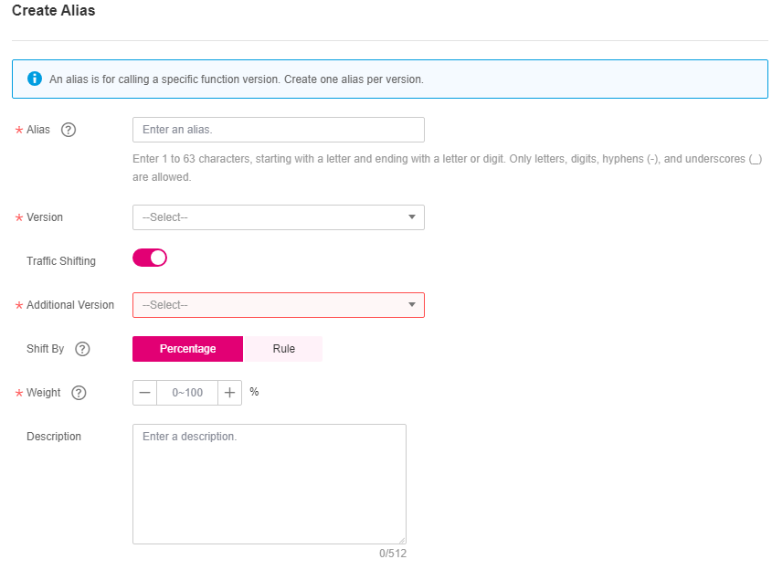 **Figure 1** Creating an alias