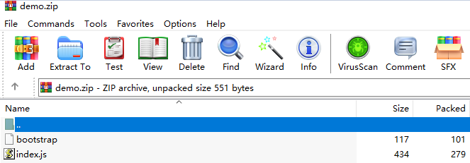 **Figure 1** Compressing files into a ZIP package