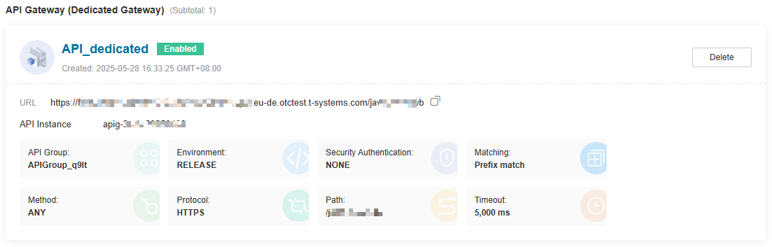 **Figure 3** API trigger