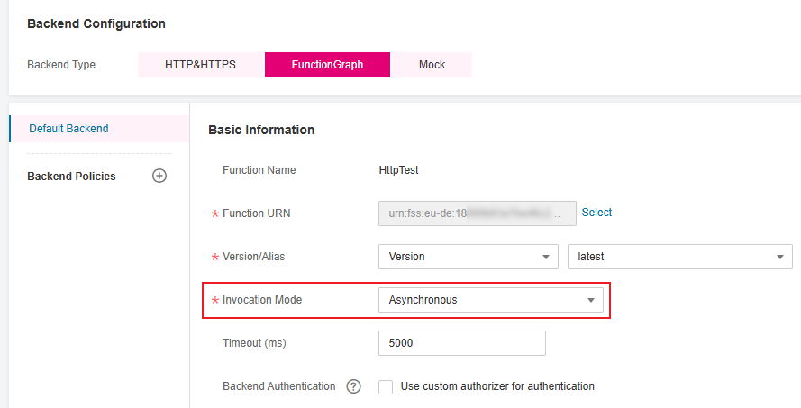**Figure 3** Changing the invocation mode