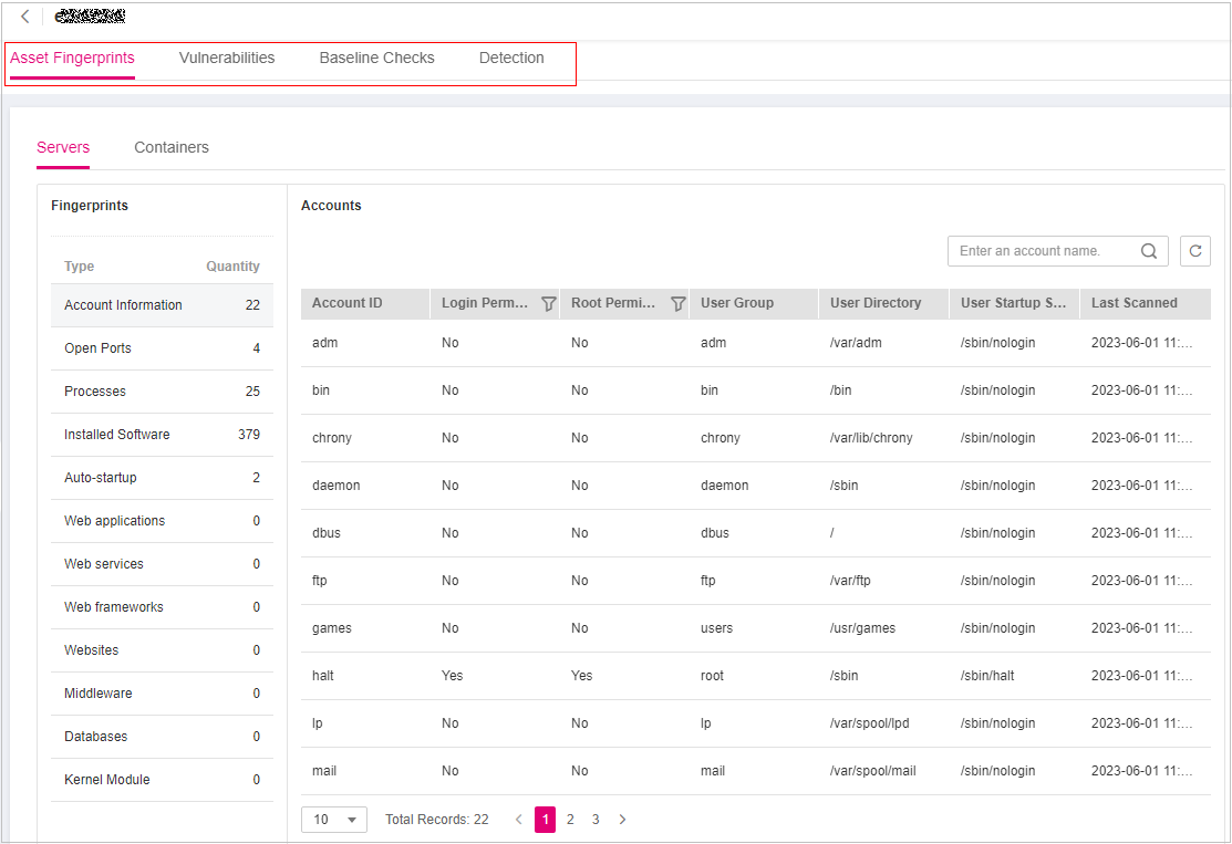 **Figure 6** Viewing the detection result