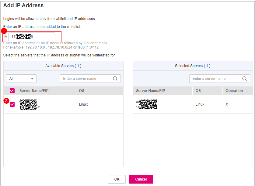 **Figure 5** Entering an IP address