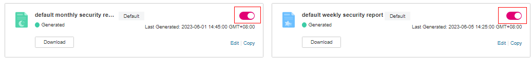 **Figure 2** Enabling security reports