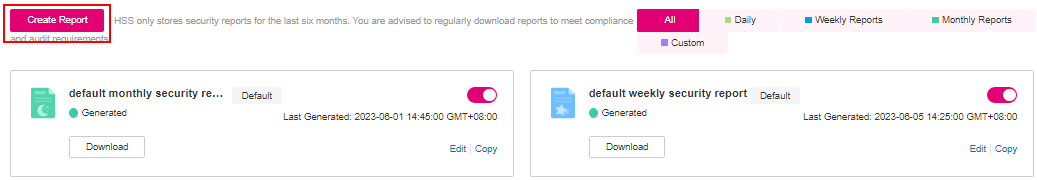 **Figure 3** Customizing a report