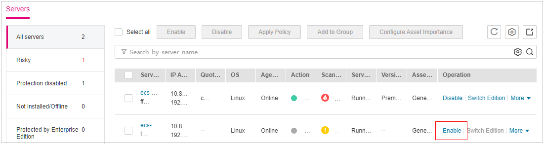 **Figure 2** Enabling HSS