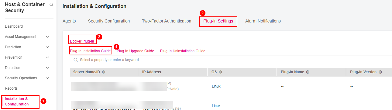 **Figure 1** Obtaining the Docker plug-in installation command