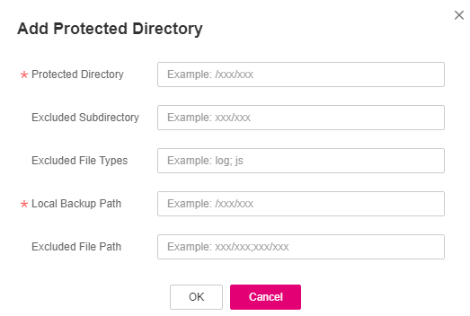 **Figure 3** Adding a protected directory