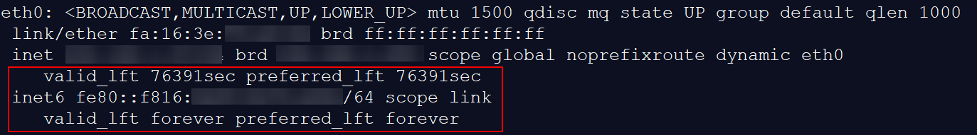 **Figure 11** IPv6 enabled