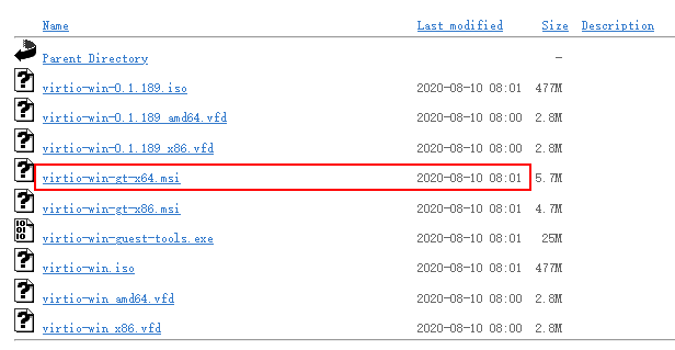 **Figure 10** Version and date of downloaded drivers