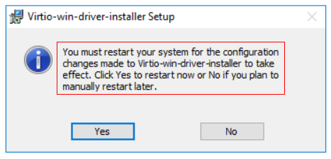 **Figure 9** Restart prompt