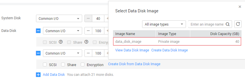 **Figure 3** Adding data disks