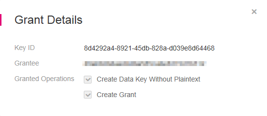 **Figure 2** Viewing grant details