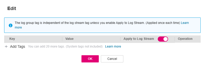 **Figure 1** Editing a tag