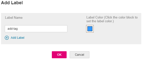**Figure 4** Adding a named entity label