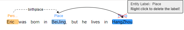 **Figure 2** Failure of adding a relationship label