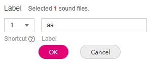 **Figure 1** Adding an audio label