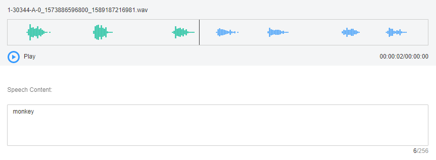 **Figure 1** Labeling an audio file