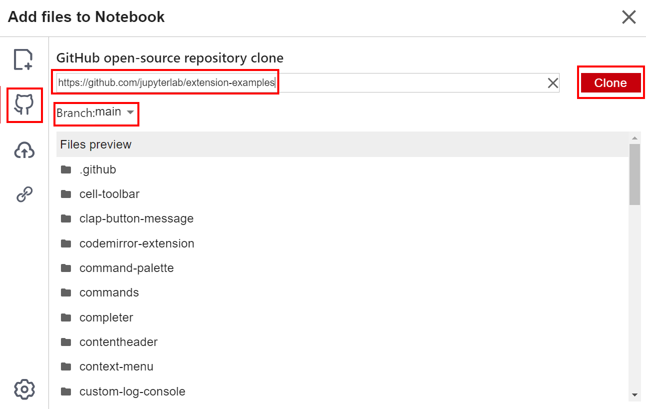 **Figure 3** Entering a valid address of a GitHub open-source repository