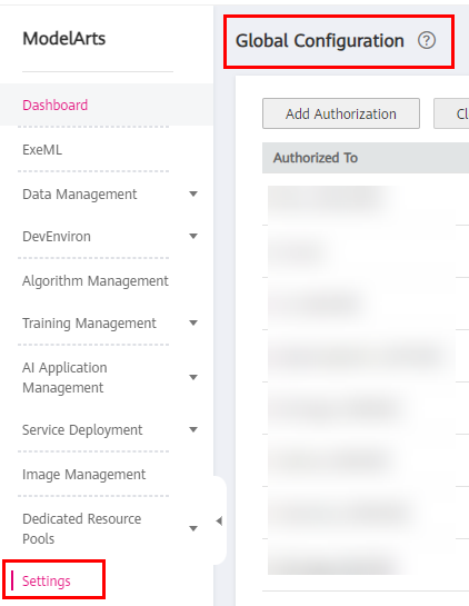 **Figure 1** Global configuration