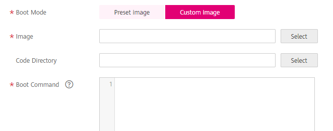 **Figure 2** Creating an algorithm using a custom image