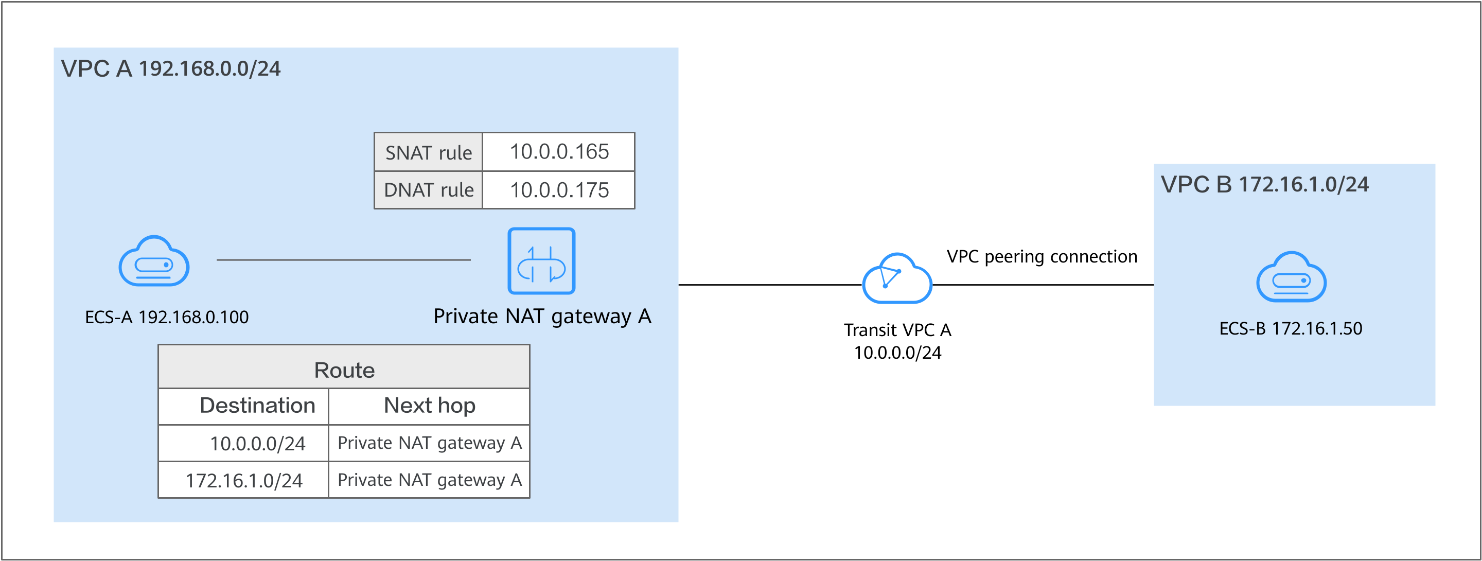 **Figure 3** Private NAT gateway