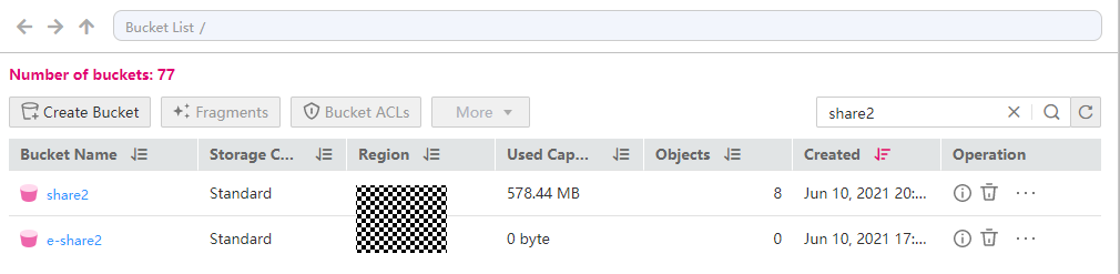 **Figure 2** Searching for buckets