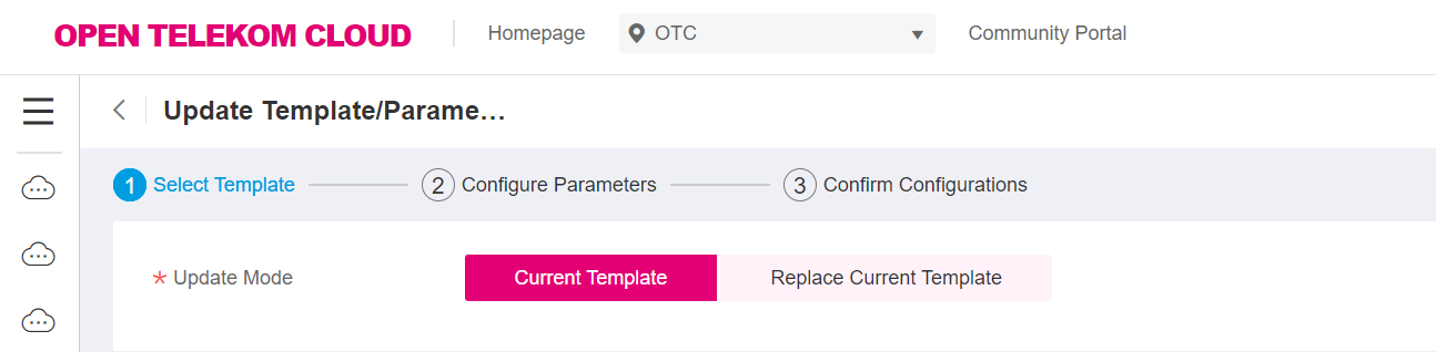 **Figure 3** Selecting a template