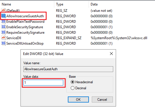 **Figure 6** Changing the value