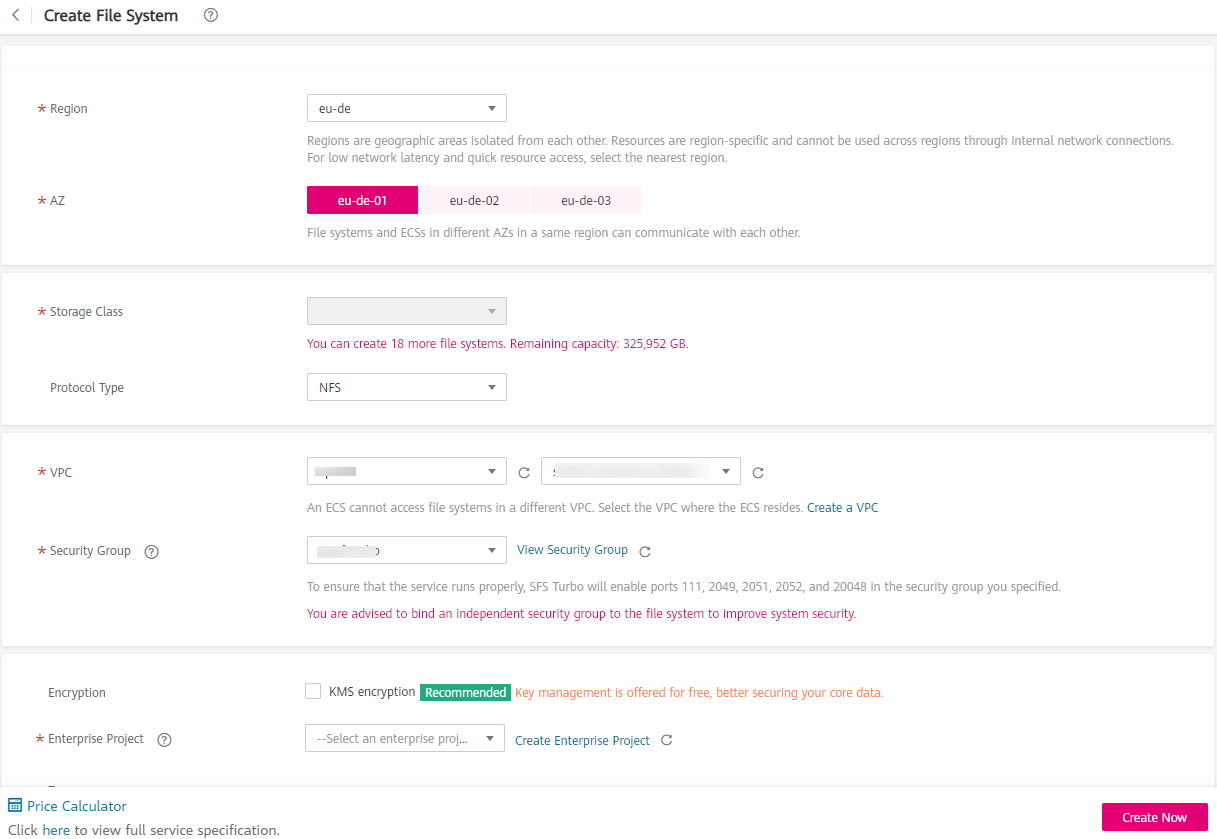 **Figure 1** Create File System