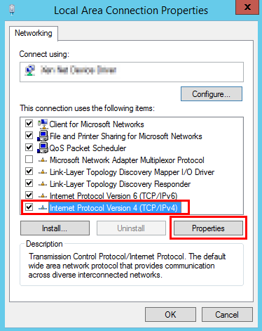 **Figure 5** Local area connection properties