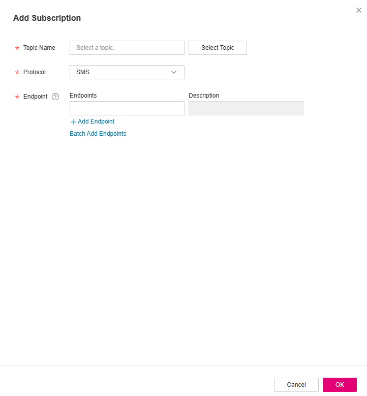 **Figure 3** Add Subscription