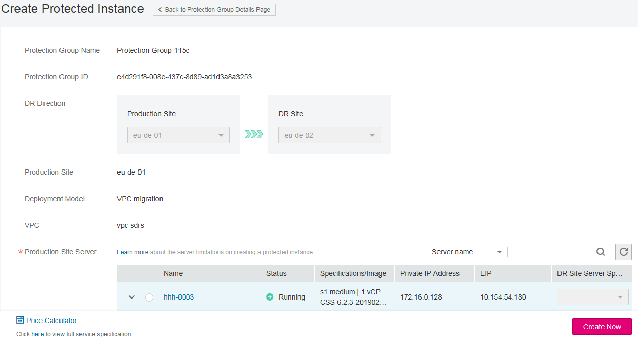 **Figure 2** Creating a protected instance