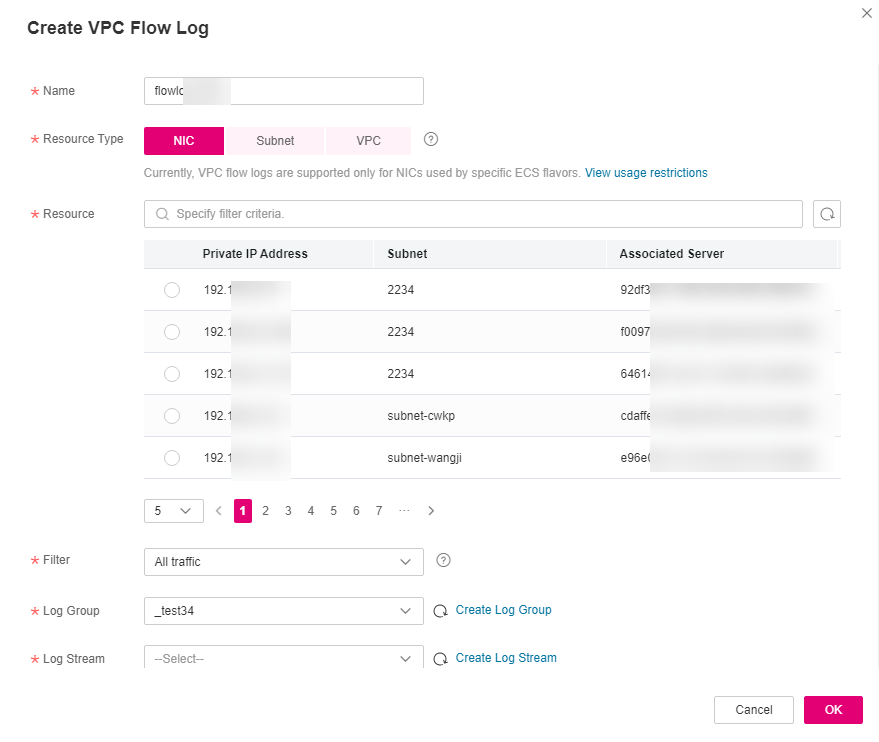 **Figure 1** Create VPC Flow Log